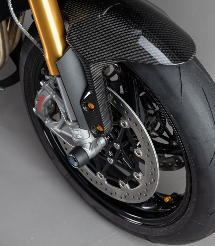 LighTech-asbeschermers voor in zwart voor Triumph Speed Triple 1200 (22-23)