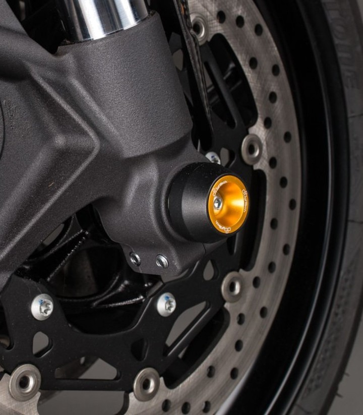 LighTech Achsprotektoren für Vorder- und Hinterachse in Gold für Yamaha MT 10 (16-21, 24-25), YZF R1 (15-25), YZF R6 (17-25)