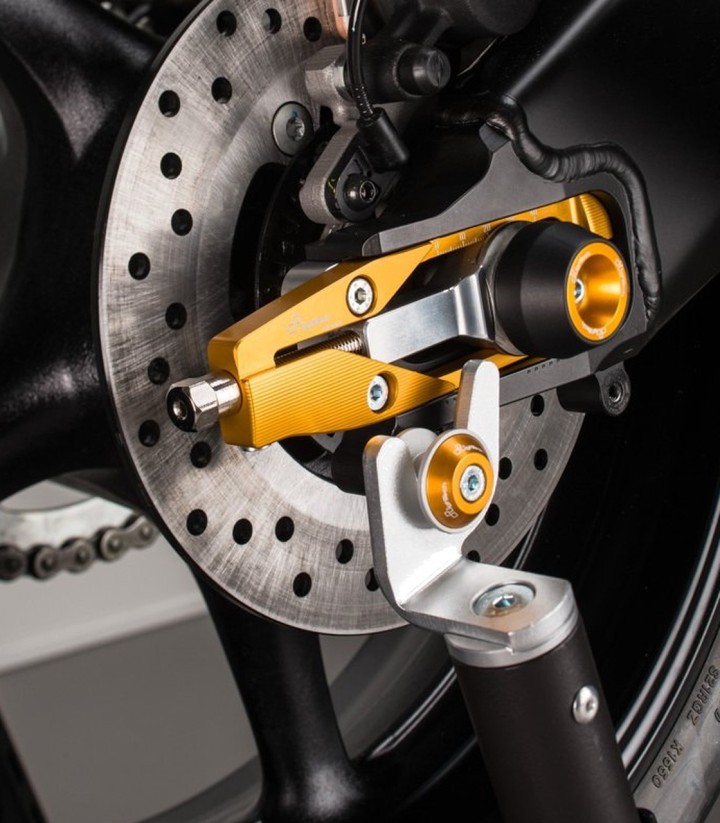 Protezioni perno ruota LighTech anteriori e posteriori in color oro per diversi modelli Yamaha