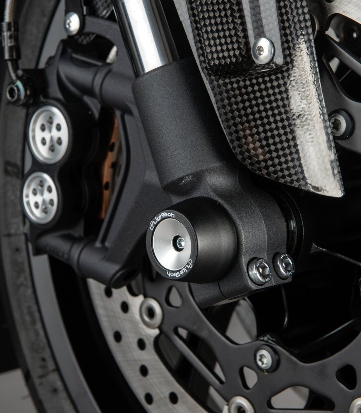 Protections d’axe de roue avant et arrière LighTech argentées pour Yamaha MT 10 (16-21, 24-25), YZF R1 (15-25), YZF R6 (17-25)