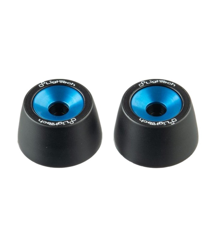 Protetores de eixo LighTech dianteiros e traseiros em azul-cobalto para Yamaha R7 (22-24)