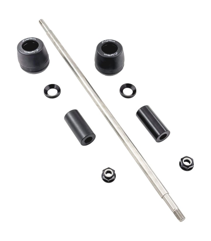 Protetores anti-queda LighTech com casquilho de 10 mm para vários modelos de Aprilia