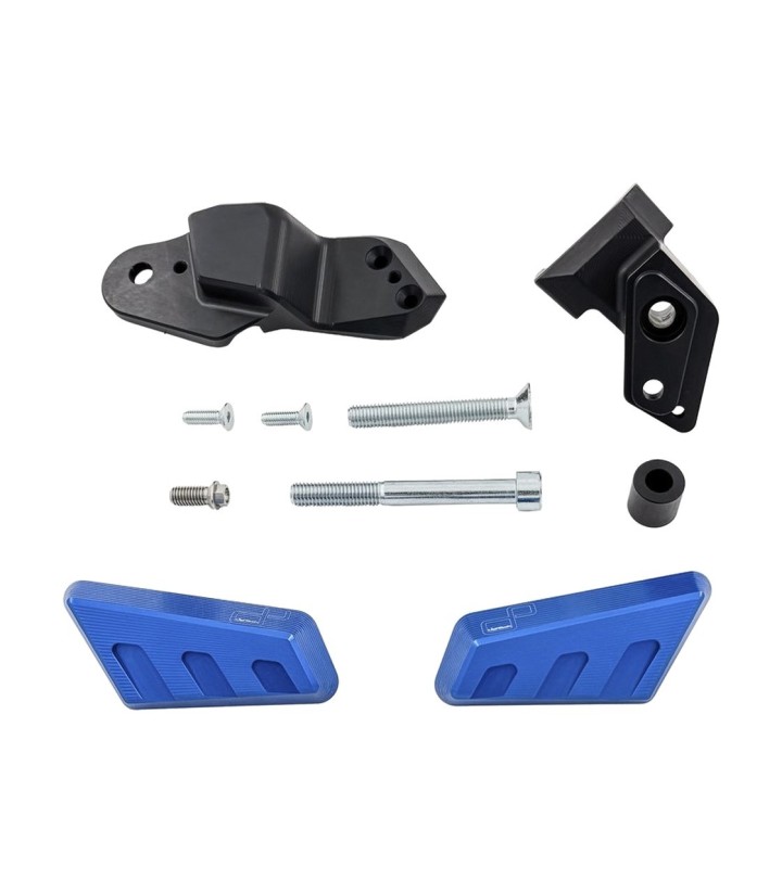 LighTech Frame Sliders Central Position in Cobalt Blue for BMW S 1000 R (21-23)
