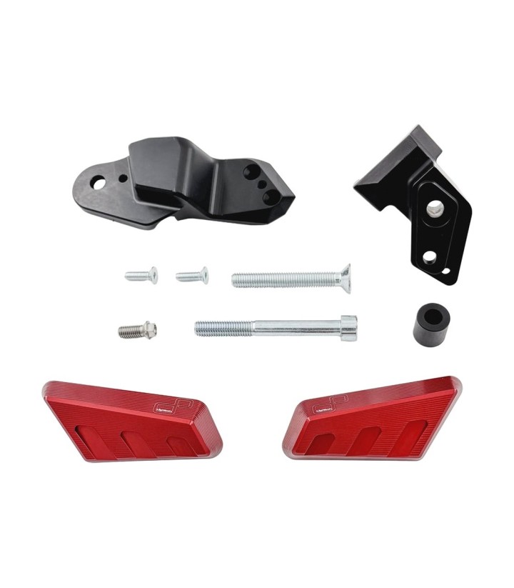 Tampons de protection LighTech position centrale rouge pour BMW S 1000 R (21-23)