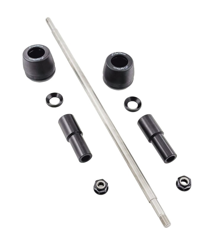 Gedempte valblokken LighTech met bus van 10 mm voor Ducati Streetfighter 1100 (09-15)
