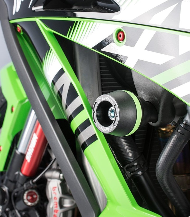 Topes Anticaída Amortiguados LighTech con Casquillo de 10 mm para Kawasaki ZX 10 R (11-25)