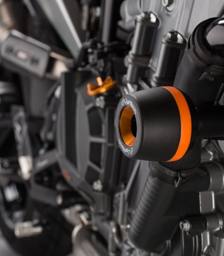 Gedämpfte LighTech Sturzpads mit 10-mm-Buchse für KTM Duke 790 (18-25), Duke 890 (20-23)