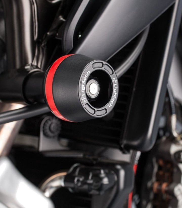 LighTech Shock-Absorbing Frame Sliders 10 mm Spacer for MV Agusta Brutale 675/800 (12-16), Rivale 800 (13-16)