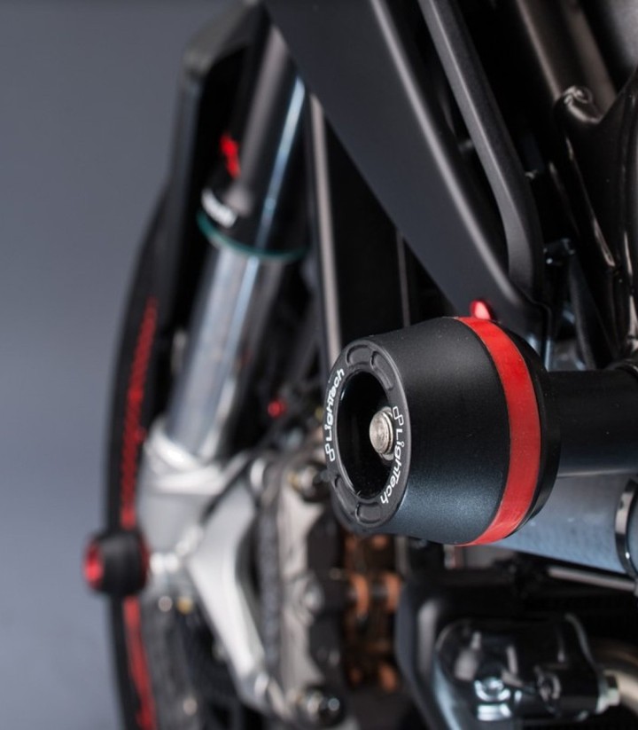 LighTech Shock-Absorbing Frame Sliders 10 mm Spacer for MV Agusta Brutale 675/800 (12-16), Rivale 800 (13-16)
