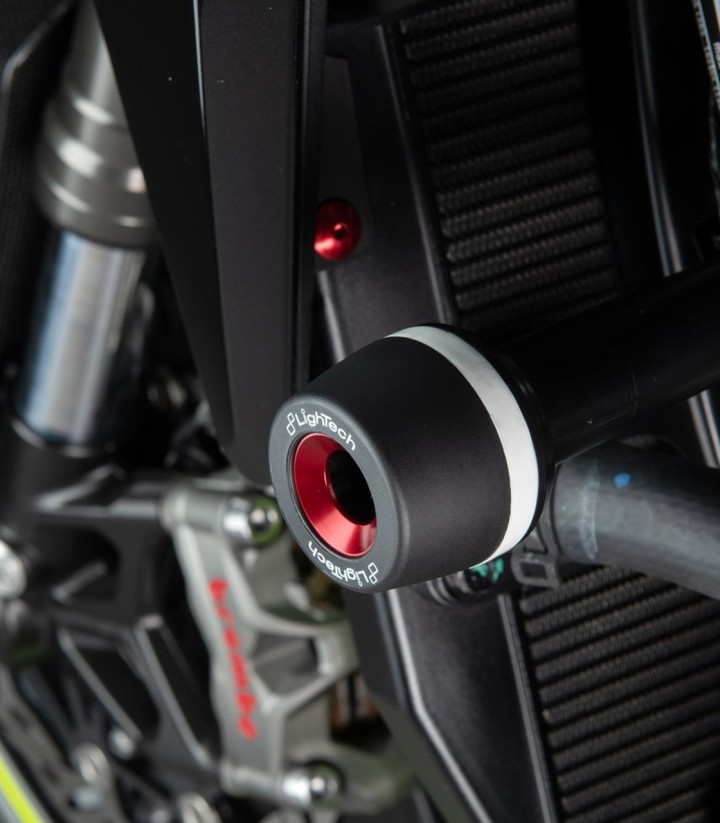 Topes Anticaída Amortiguados LighTech con Casquillo de 10 mm para Triumph Street Triple 675 (11-16), Street Triple 765 (17-25)