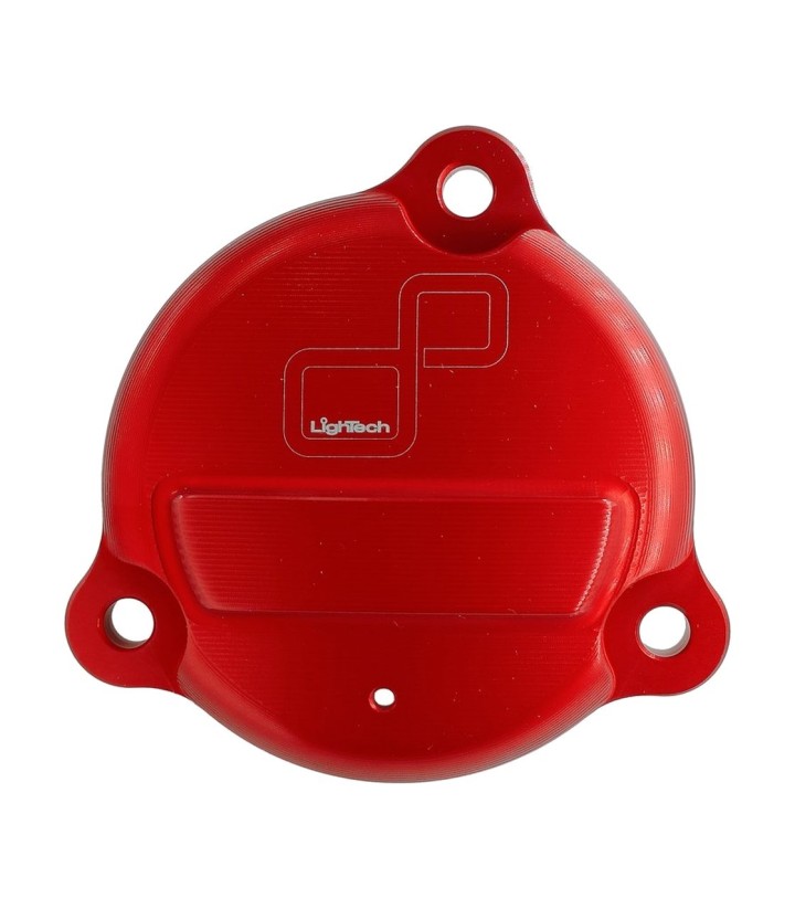 Afdekking voor achterbrugbout LighTech in rood voor Yamaha TMAX 530 (12-21), TMAX 560 (20-26)
