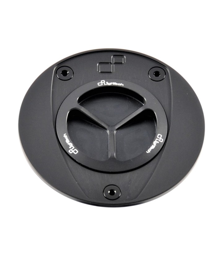 Bouchon de réservoir à vis LighTech noir pour Aprilia RSV 4 1000/1100 (09-22), Tuono V4 1000/1100 (11-22)