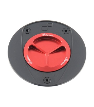 Tampão de depósito roscado LighTech em vermelho para Aprilia RSV 4 1000/1100 (09-22), Tuono V4 1000/1100 (11-22)