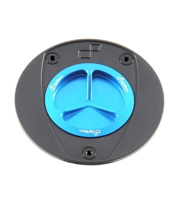 Bouchon de réservoir à vis LighTech bleu cobalt pour plusieurs modèles Ducati et Yamaha