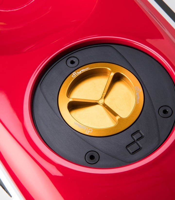 Bouchon de réservoir à vis LighTech doré pour plusieurs modèles Ducati et Yamaha