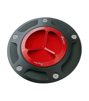 Bouchon de réservoir à vis LighTech rouge pour plusieurs modèles Aprilia et Ducati