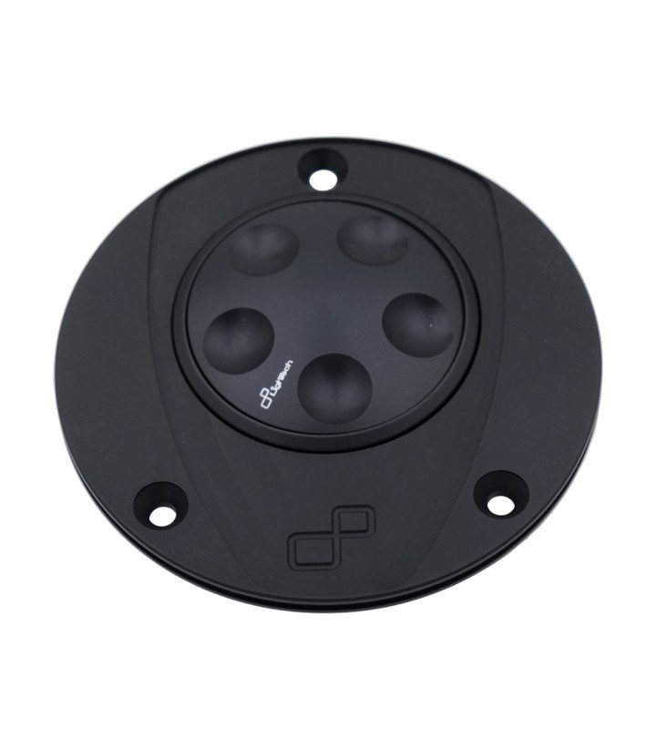 LighTech tankdop met snelsluiting in zwart voor diverse modellen van Aprilia en Triumph