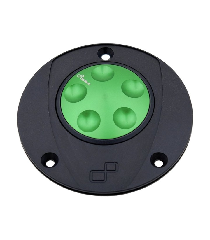 Tampão de depósito de fecho rápido LighTech em verde para Kawasaki Z 1000 SX (10-20), ZX 6 R (07-18)