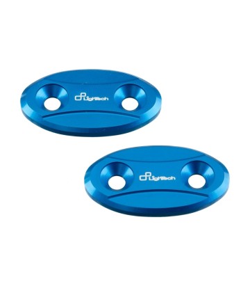Tampas de espelho retrovisor LighTech em azul-cobalto para BMW S 1000 RR (09-18), Yamaha YZF R1 (09-14)