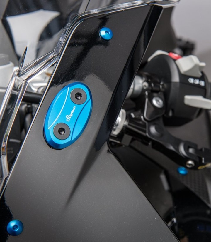 Tapas de Retrovisor LighTech en Azul Cobalto para BMW S 1000 RR (09-18), Yamaha YZF R1 (09-14)