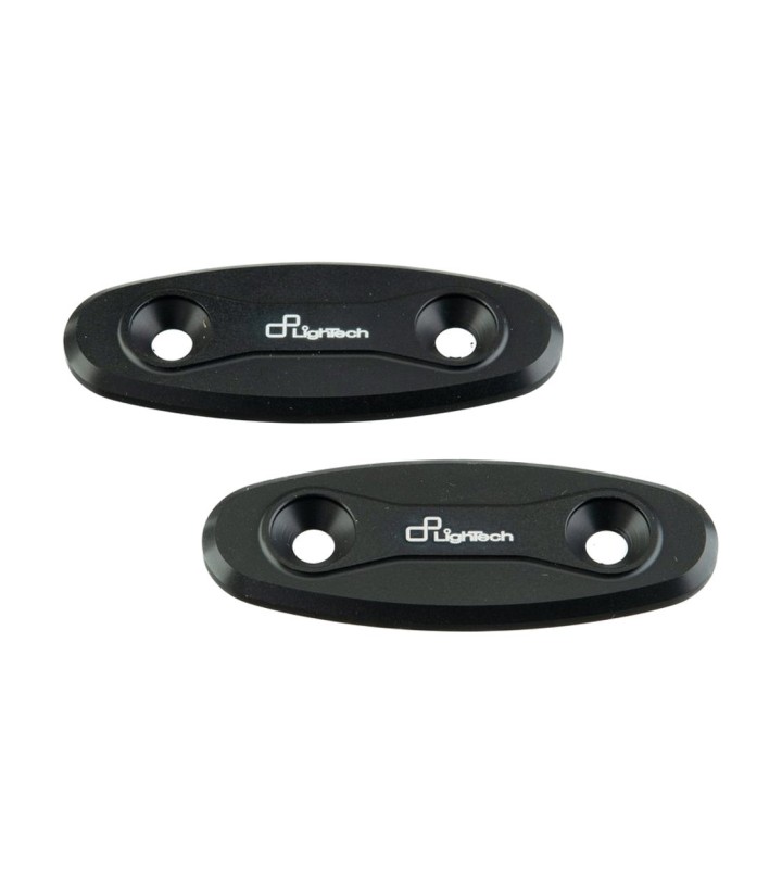 LighTech Mirror Block-Off Plates in Black for Suzuki GSX-R 1000 (05-16), GSX-R 600/750 (08-16)