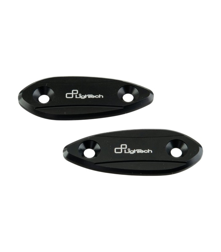 Caches de rétroviseur LighTech noirs pour Kawasaki ZX 6 R (09-12)