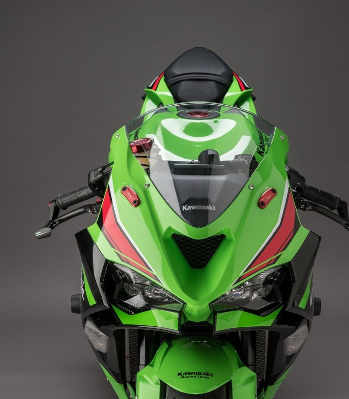 LighTech Mirror Block-Off Plates in Red for Kawasaki ZX 6 R (09-12)