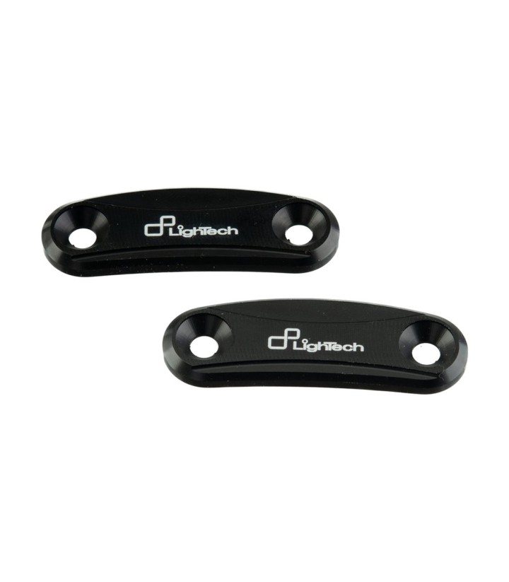 Tampas de espelho retrovisor LighTech em preto para Kawasaki ZX 10 R (11-15)
