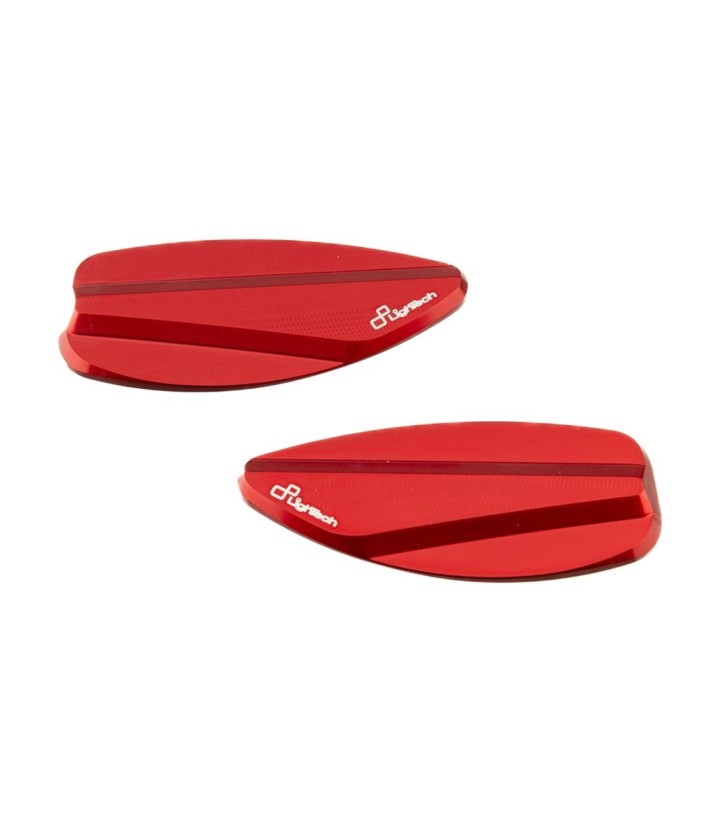 Coperture per specchietti retrovisori LighTech in rosso per MV Agusta F3 675 (12-18), F3 800 (13-18)