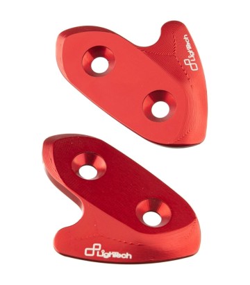 Coperture per specchietti retrovisori LighTech in rosso per Yamaha YZF R1 (15-19)