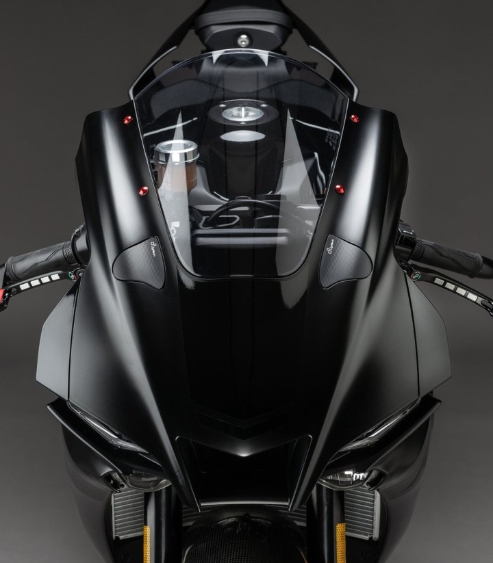 LighTech Mirror Block-Off Plates in Black for Yamaha YZF R1 (20-23, 25)