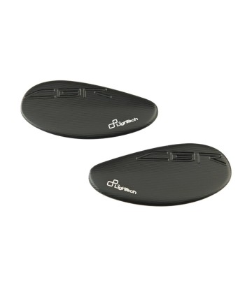 LighTech Mirror Block-Off Plates in Black for Honda CBR 1000 RR (08-24)