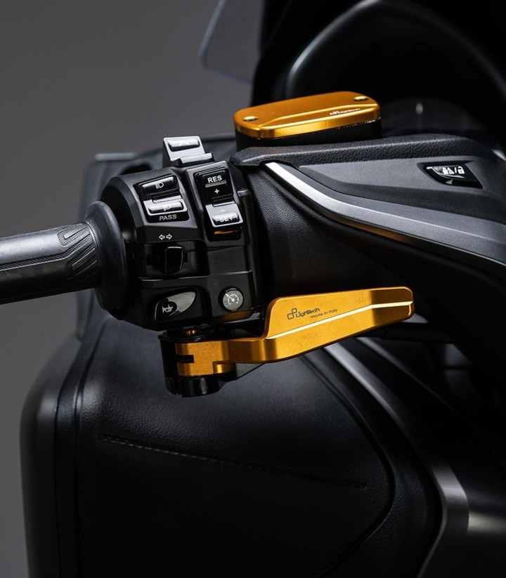 Leva del freno a mano LighTech oro per Yamaha TMAX 500/530/560 (05-26)