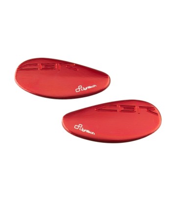 Tampas de espelho retrovisor LighTech em vermelho para Honda CBR 1000 RR (08-24)