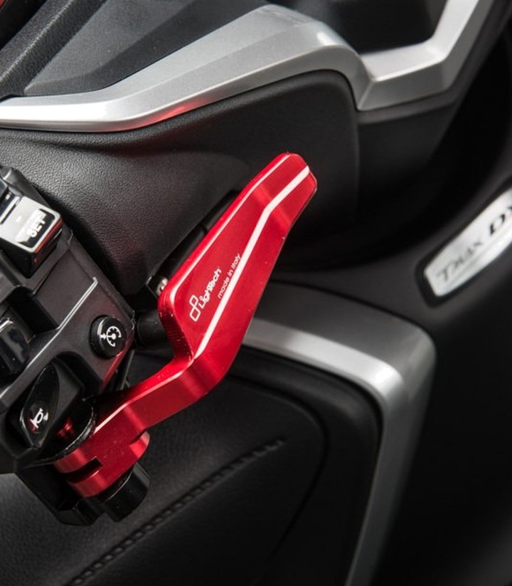 Manete de travão de mão LighTech em vermelho para Yamaha TMAX 500/530/560 (05-26)