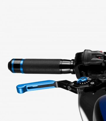 Puig Blue Brake and Clutch levers model Extendable-foldable 3.0