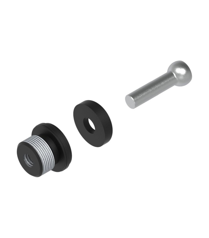 Kit di adattatori LighTech per paraleva su manubrio di serie, nero per diversi modelli Aprilia