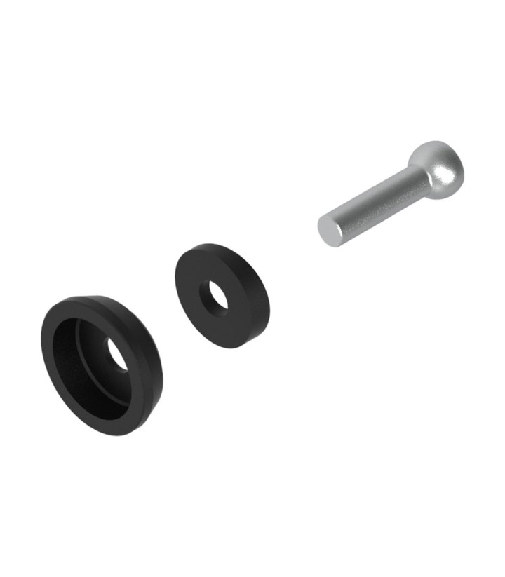 Kit di adattatori LighTech per paraleva su manubrio di serie, nero per diversi modelli Kawasaki