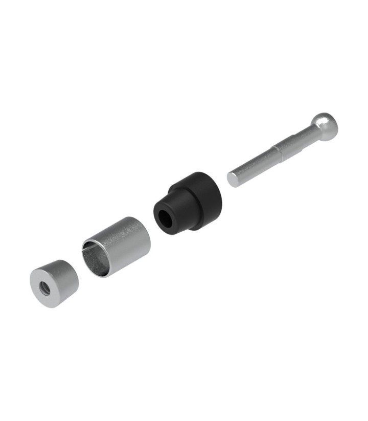 Kit di adattatori LighTech per paraleva su manubrio di serie, nero per diversi modelli Honda