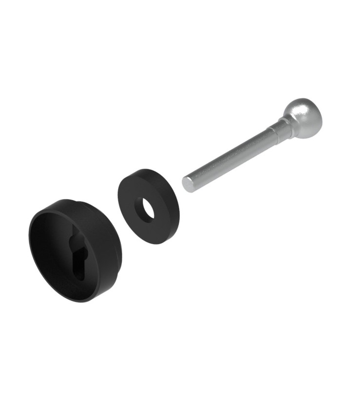 Kit di adattatori LighTech per paraleva su manubrio di serie, nero per diversi modelli Aprilia
