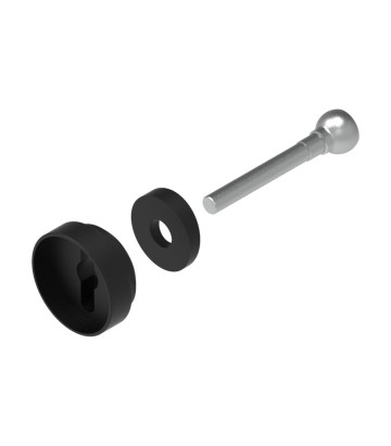 Adaptadores de Protector de Maneta para Manillar de Serie LighTech en Negro para varios modelos de Aprilia
