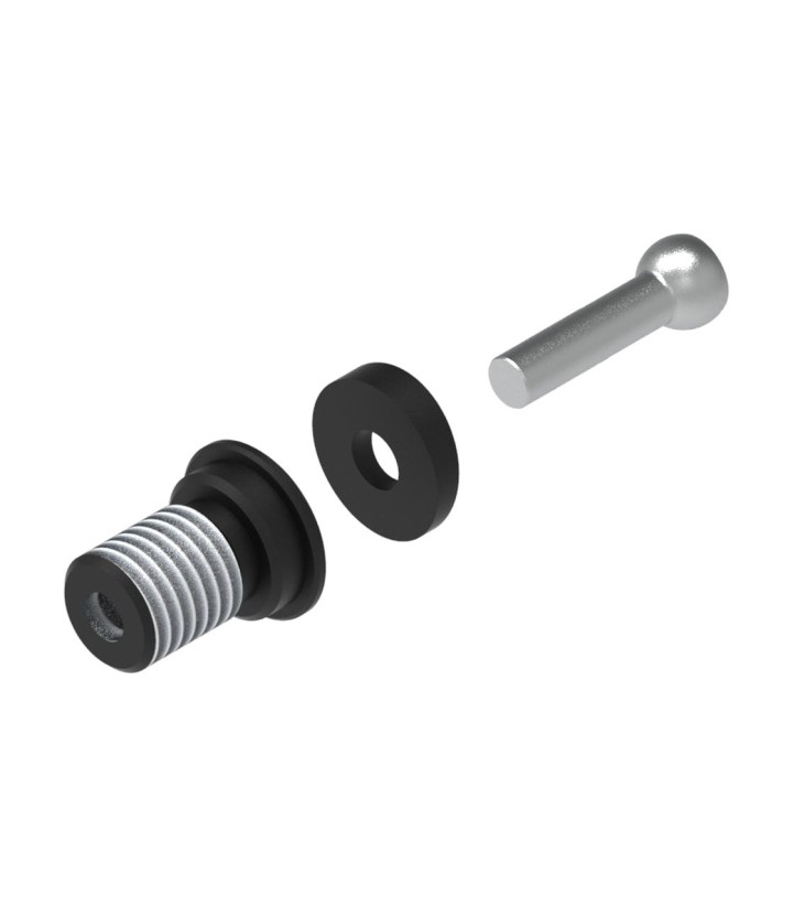 LighTech-Adapterkit für Hebelschützer am Serienlenker in Schwarz für MV Agusta Brutale 675 (12-17), F3 800 (13-17)