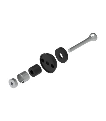 Kit di adattatori LighTech per paraleva su manubrio di serie, nero per diversi modelli Ducati