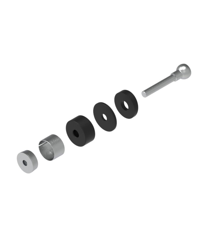 LighTech Lever Guard Adapter Kit for Stock Handlebar in Black for MV Agusta F4 1000 (13-16)