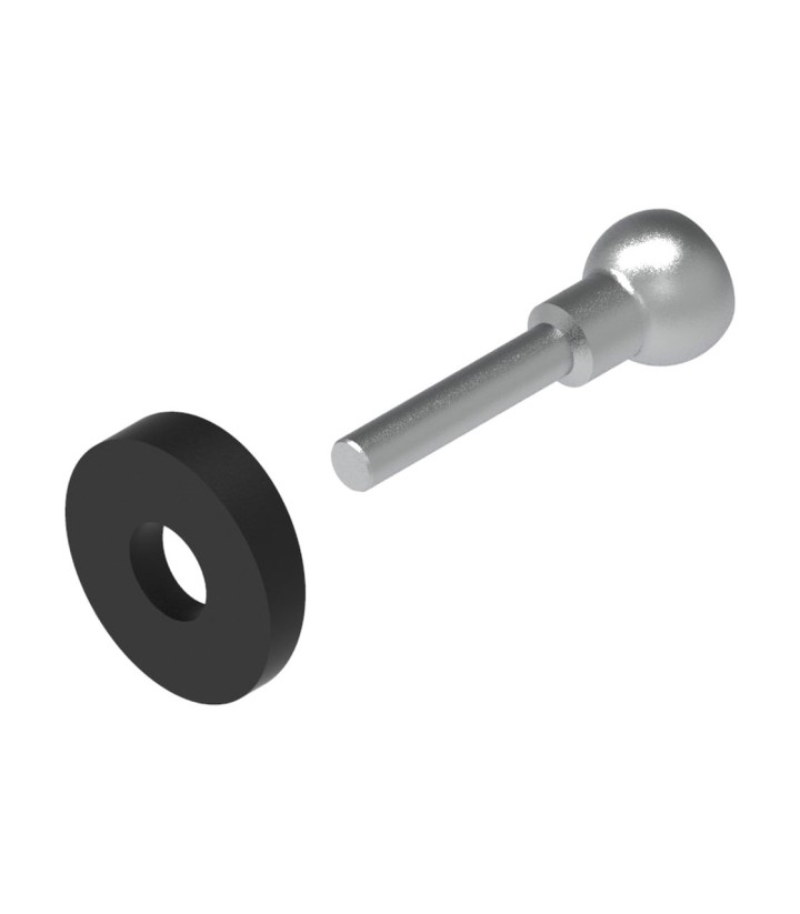 LighTech-adapterset voor hendelbeschermer op origineel stuur, zwart voor Aprilia RS 457 (24-25), RS 660 (20-25), Tuono 660 (25)