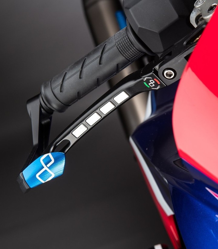 Protection de levier de frein LighTech 132 mm bleu cobalt