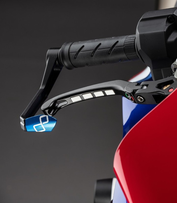 Protetor de manete de travão LighTech de 132 mm em azul cobalto