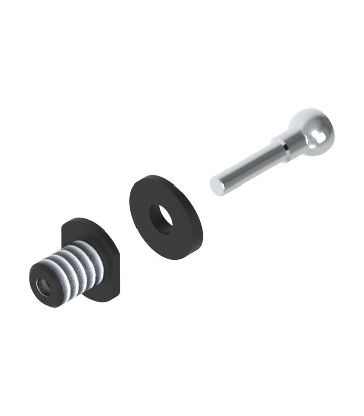 Adapters voor LighTech hendelbeschermers in zwart voor Suzuki GSX-8R/S (23-24)