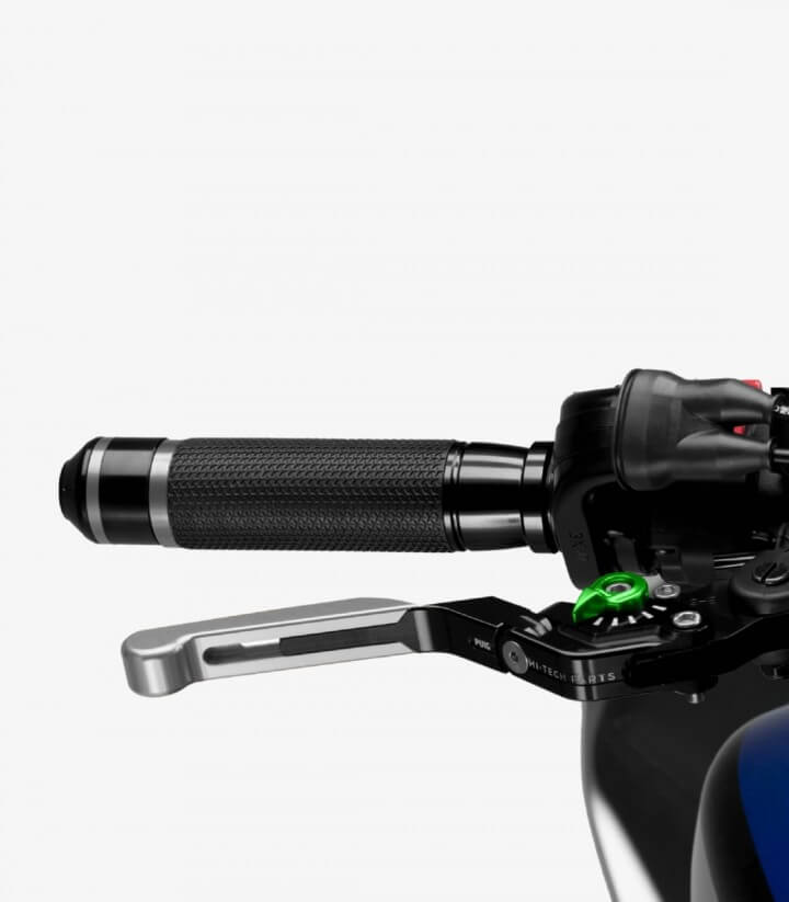 Puig Silver Brake and Clutch levers model Extendable-foldable 3.0