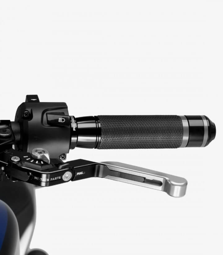 Puig Silver Brake and Clutch levers model Extendable-foldable 3.0